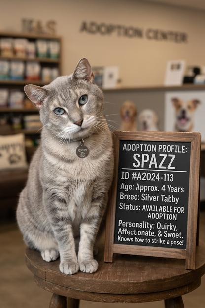Spazz, a ADOPTABLE Russian Blue in Blairsville, GA image 1/2