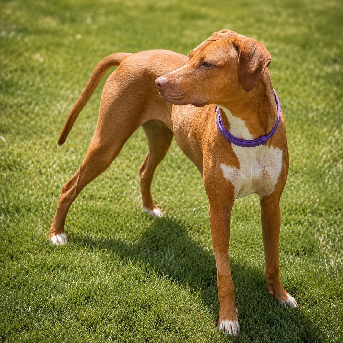 Toffee, adopted, Puppy Female Vizsla.