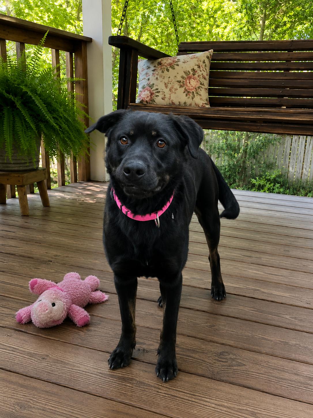 Female Black lab, black lab, Adoptable, Young Female Black Labrador Retriever & Flat-Coated Retriever.