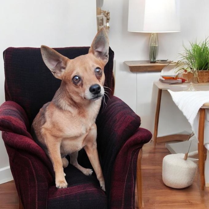 Benson, adopted, Adult Male Chihuahua.