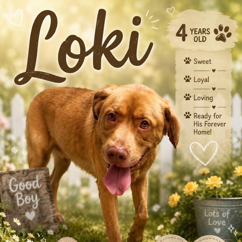 Enlarge Loki, a Adoptable Labrador Retriever in Waldorf, MD image 1/2