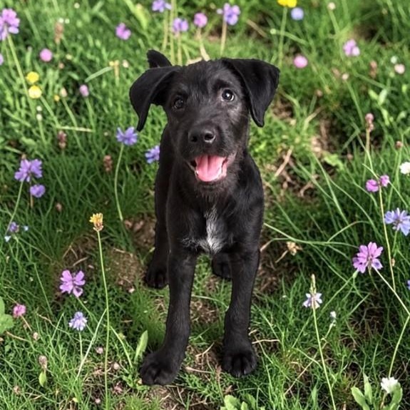 Sunny, Adoptable, Puppy Male Wirehaired Terrier.