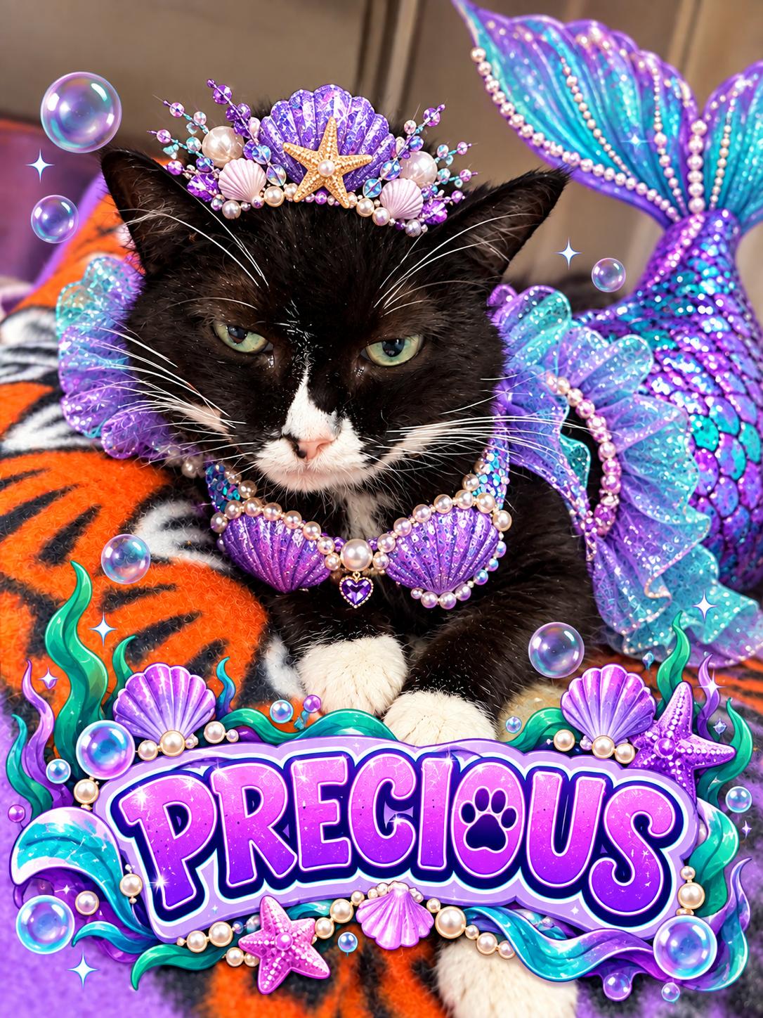 Precious, Adopted, Adult Female Tuxedo.