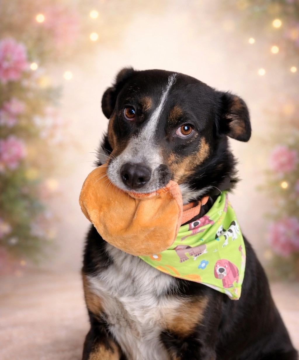 Lucy Goosey, ADOPTABLE, Young Female Border Collie & Australian Cattle Dog / Blue Heeler.