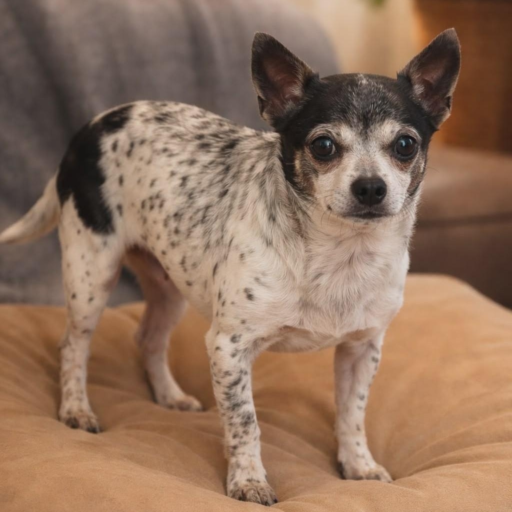 Bert , adopted, Senior Male Chihuahua.