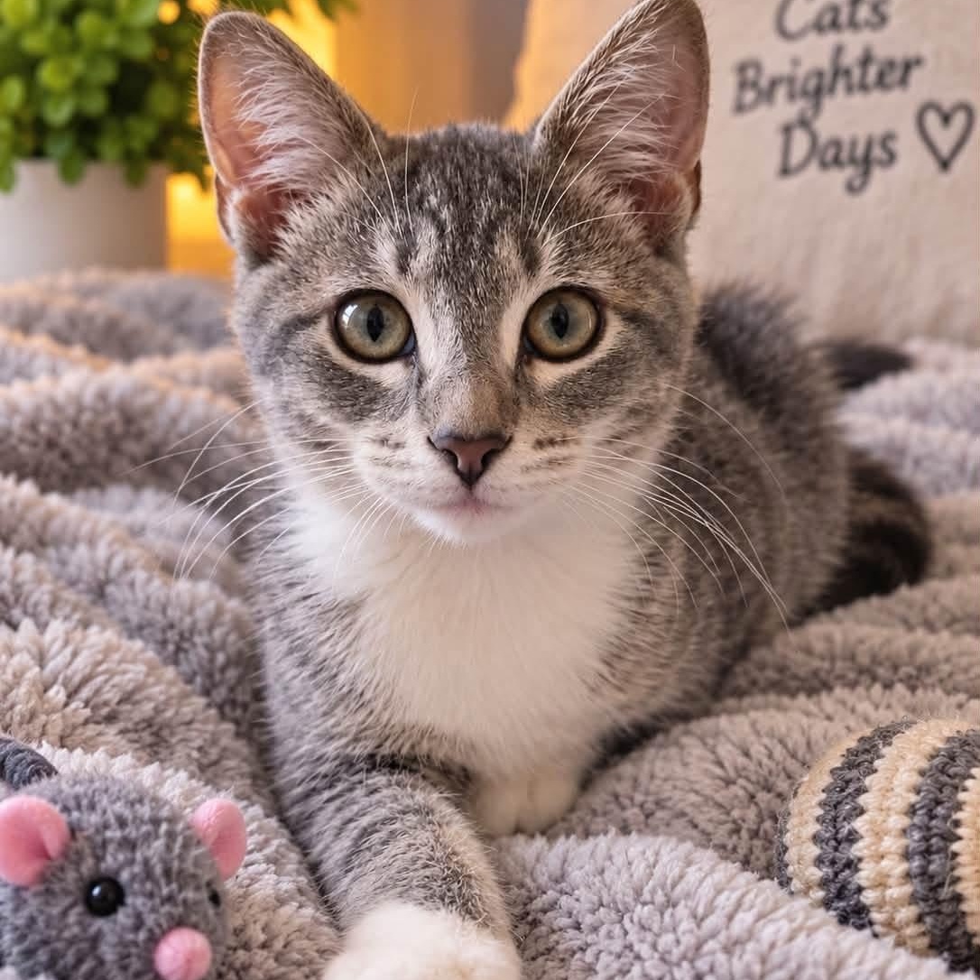 Mazie, Adoptable, Young Female Tabby & Domestic Short Hair.