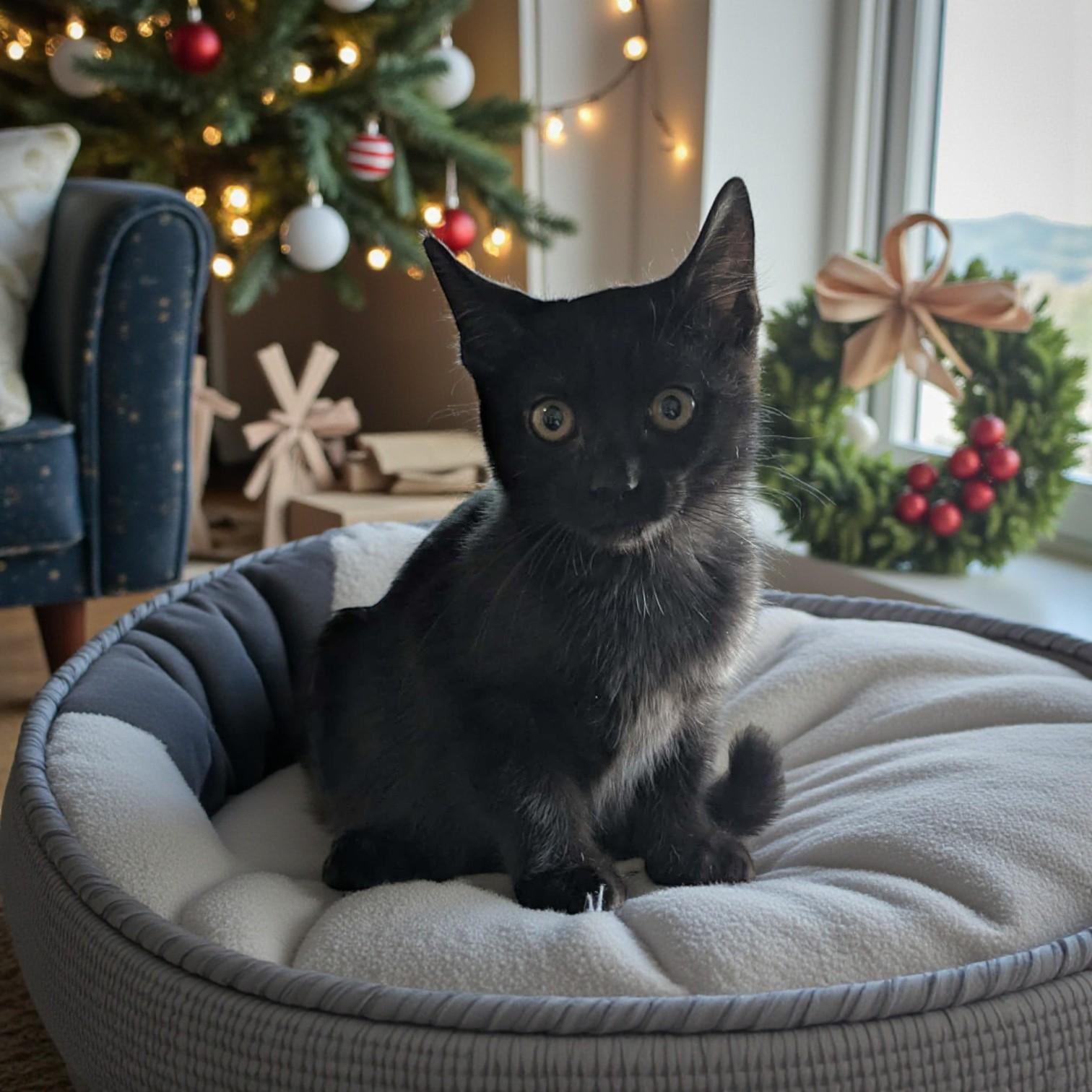 Midnight, Adoptable, Kitten Female Domestic Short Hair & Tabby.