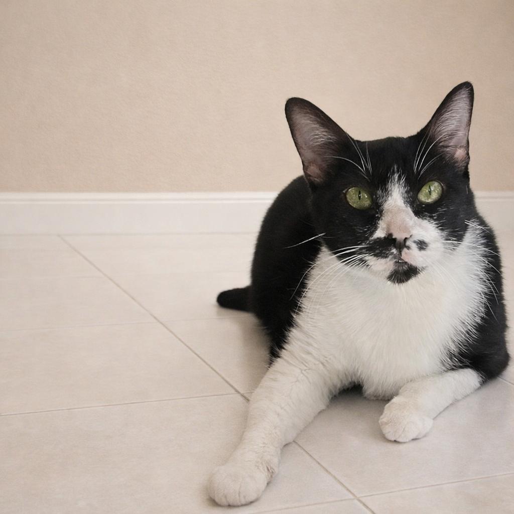 Enlarge Sheba — A Gentle, Steady Companion for a Loving Home, a Adoptable Tuxedo in Hillsboro, TX image 4/5
