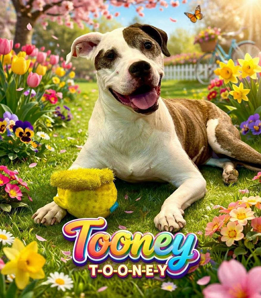 Tooney, Adoptable, Senior Female Boxer & Pit Bull Terrier.