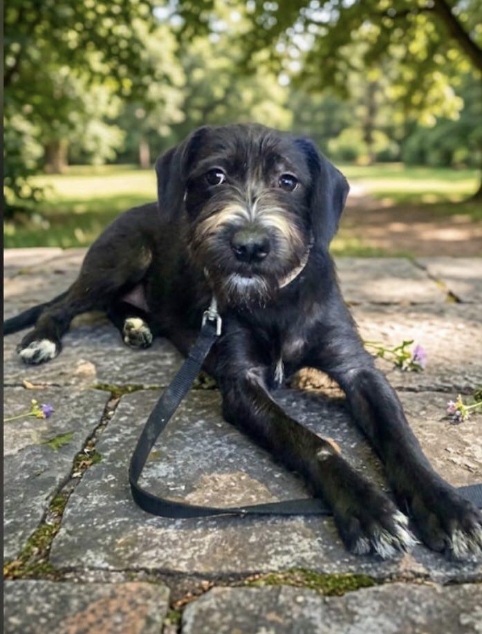 Molly, Adopted, Adult Female Schnauzer & Tibetan Terrier.
