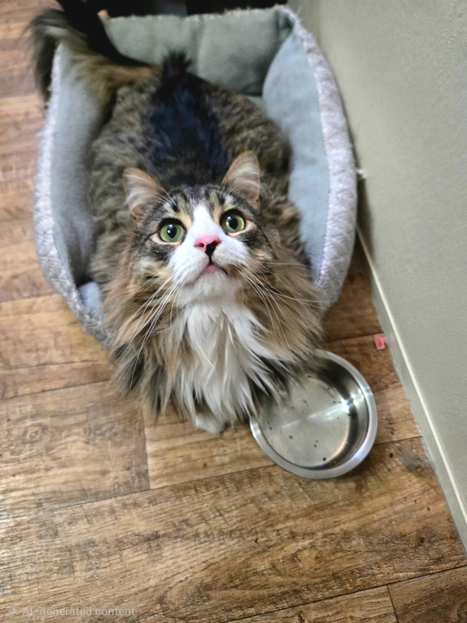 Owl, an adopted Domestic Long Hair in Fort Worth, TX image 4/5