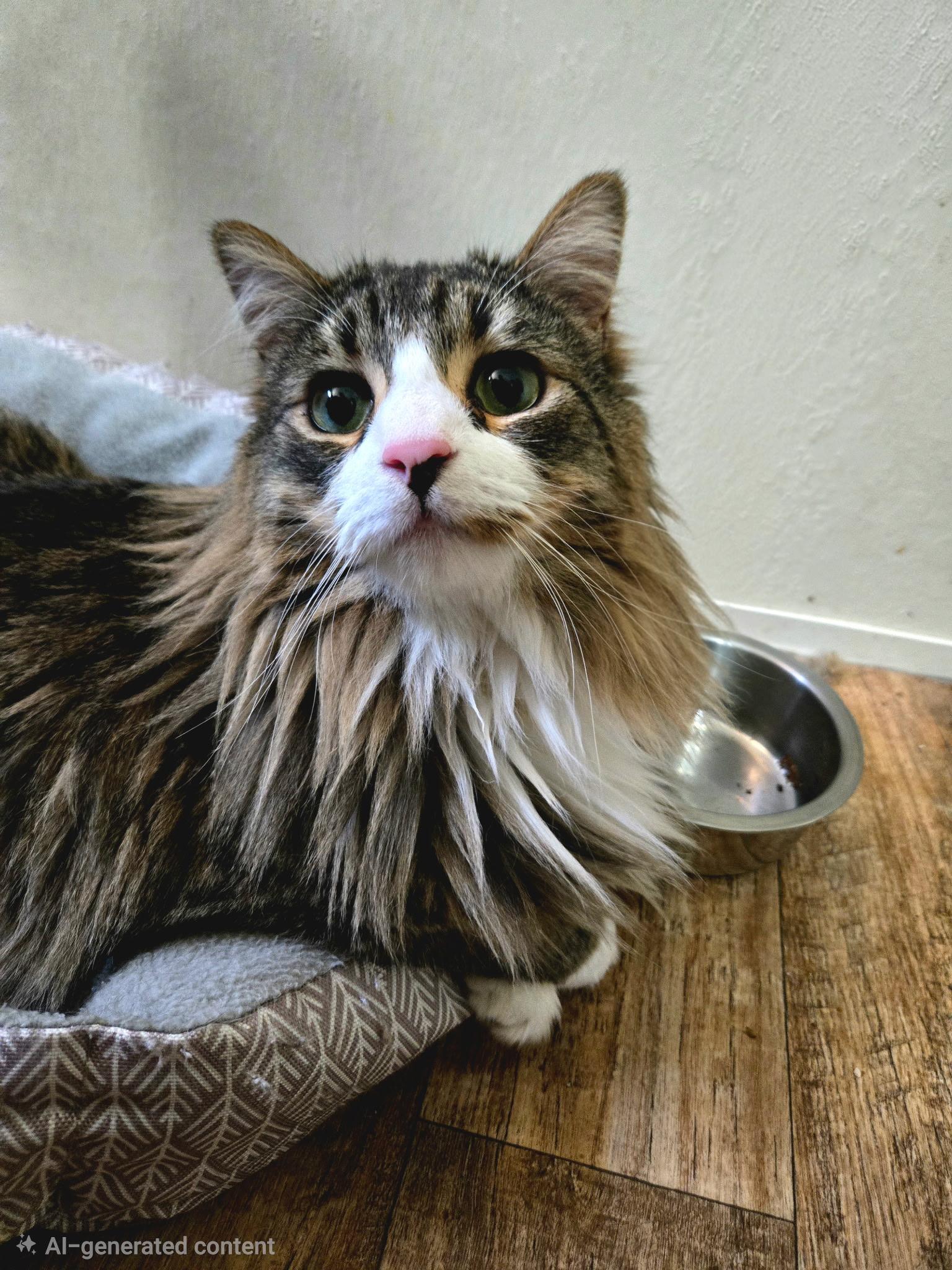 Owl, an adopted Domestic Long Hair in Fort Worth, TX image 3/5