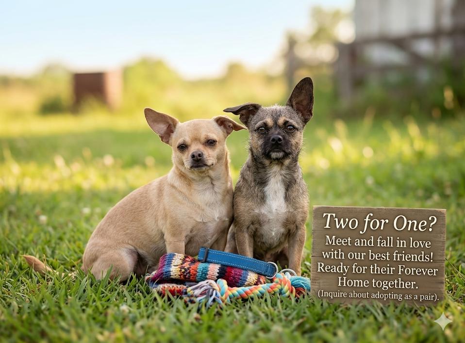 Nugget & Potato (previously known as Cream Puff), an adopted mixed breed in Scranton, PA image 1/5