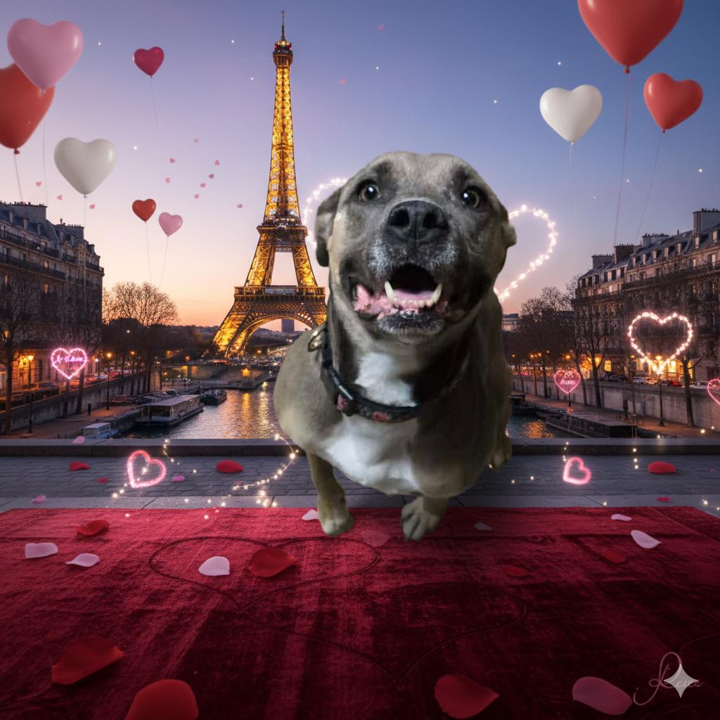 Paris, Adoptable, Adult Female American Staffordshire Terrier.