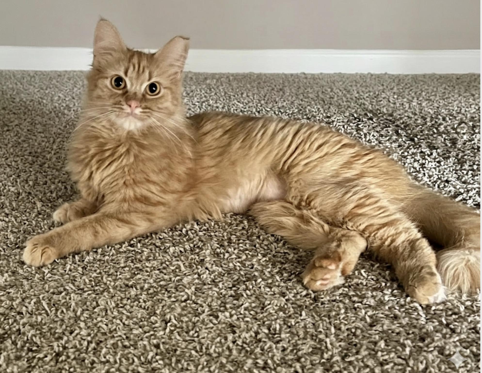 Penelope , ADOPTABLE, Young Female Domestic Medium Hair.