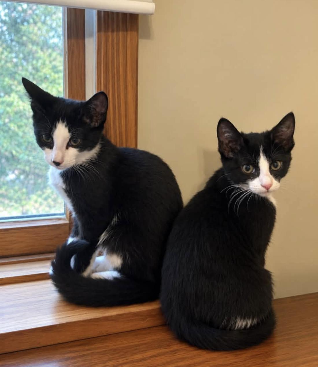 Enlarge Edward & Rosalie -kittens bonded, a Adoptable Domestic Short Hair in Enfield, CT image 4/6