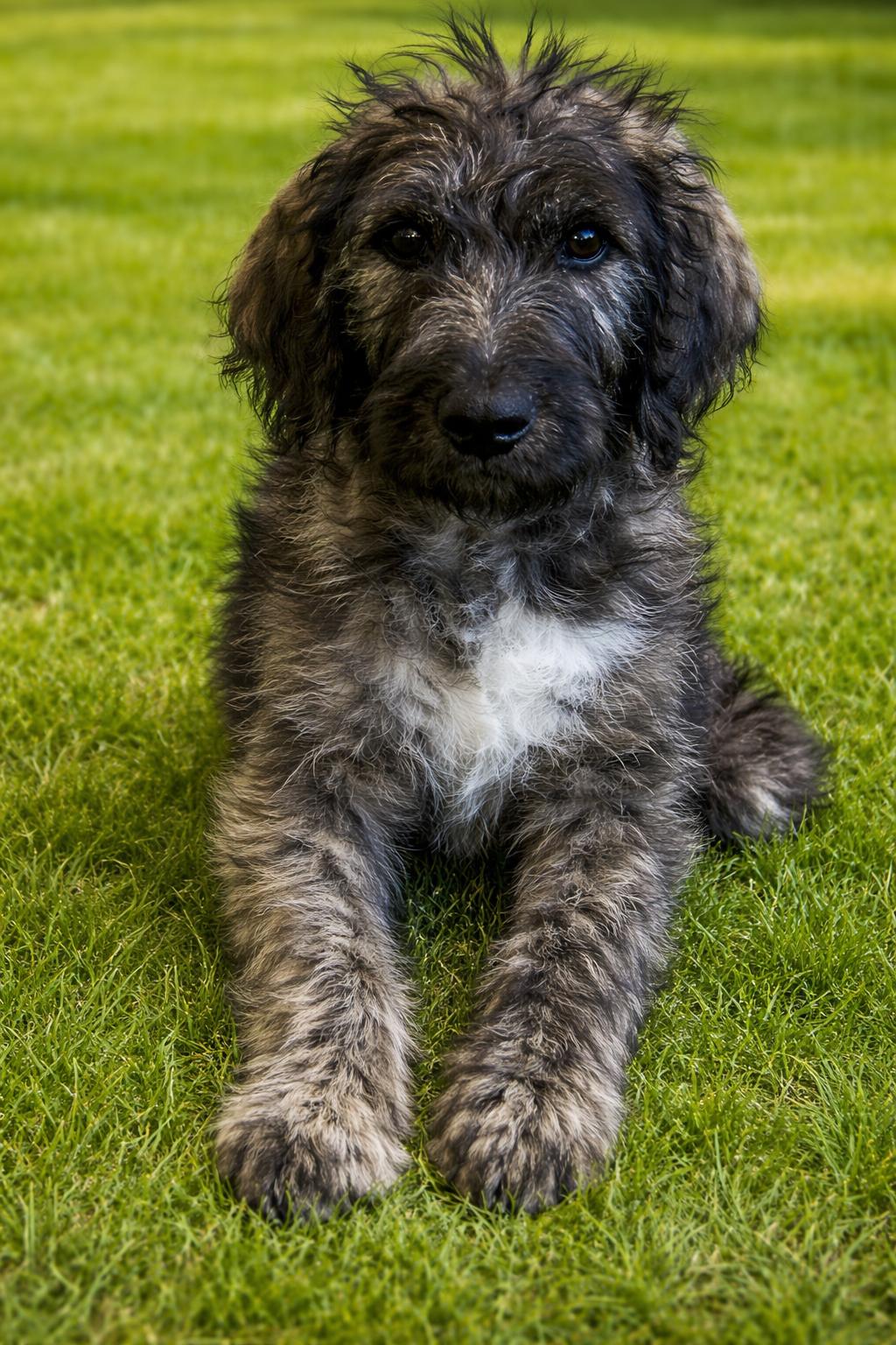 Cadbury , ADOPTABLE, Puppy Male Goldendoodle & Great Dane.