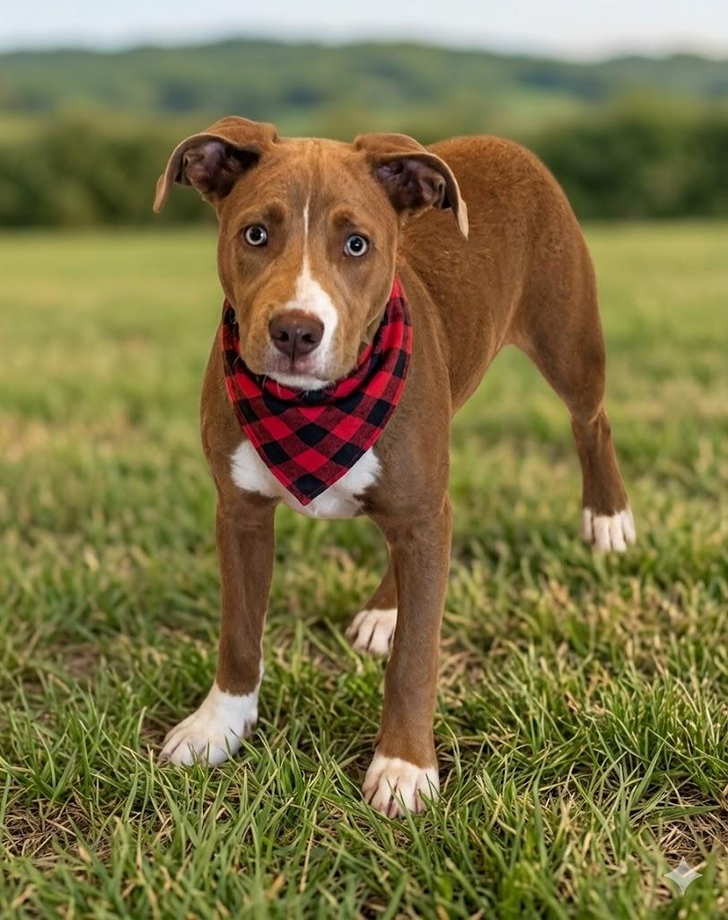 Darrin, adopted, Young Male Pit Bull Terrier.