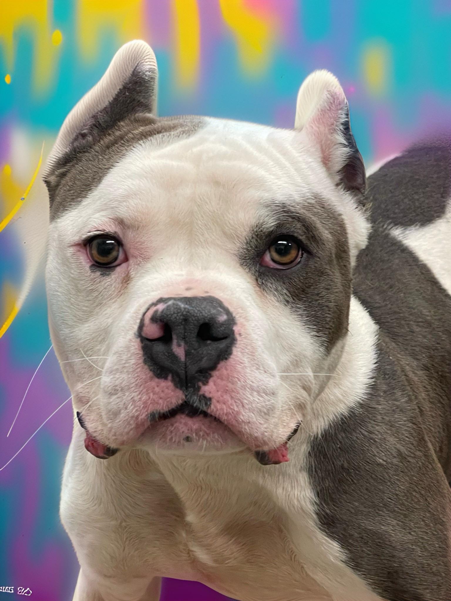 Snowball, ADOPTABLE, Young Male Pit Bull Terrier.
