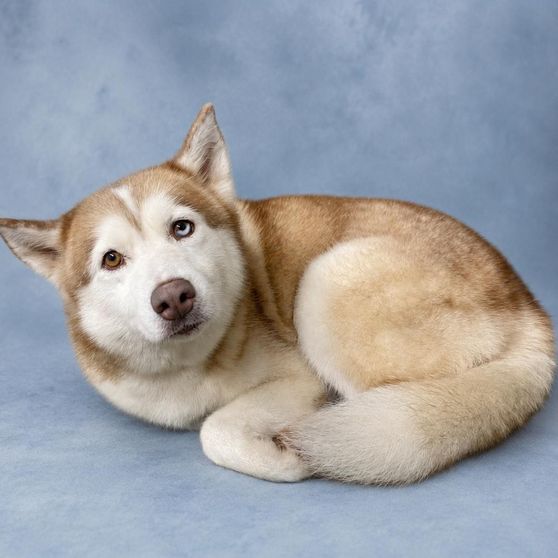 Alaska, adopted, Young Female Husky.