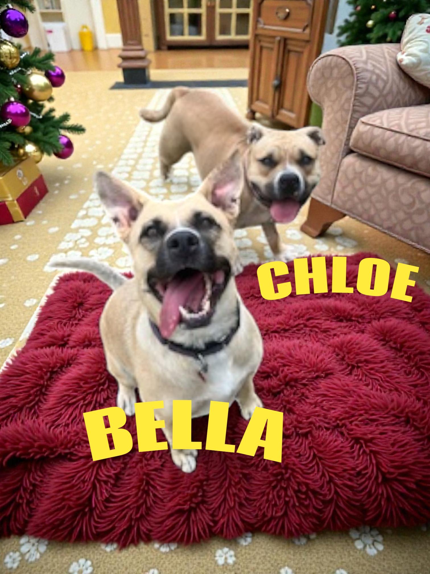 Enlarge Bella & Chloe, a Adoptable mixed breed in Brockton, MA image 1/1