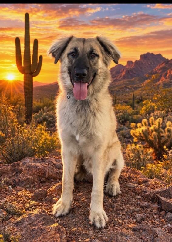 Bear, Adoptable, Young Male Great Pyrenees & Anatolian Shepherd.