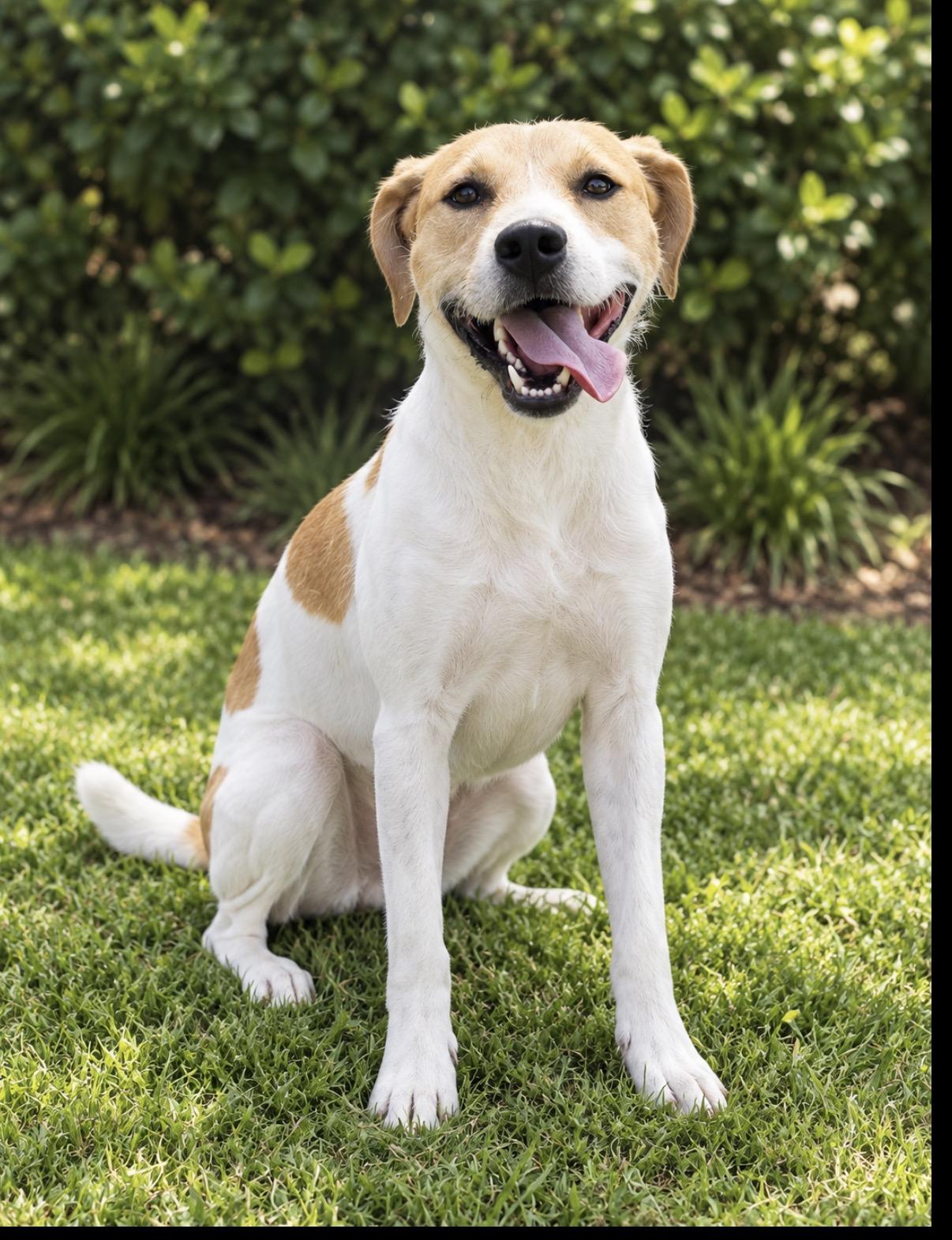 Keifer, Adoptable, Adult Male Border Terrier & English Coonhound.