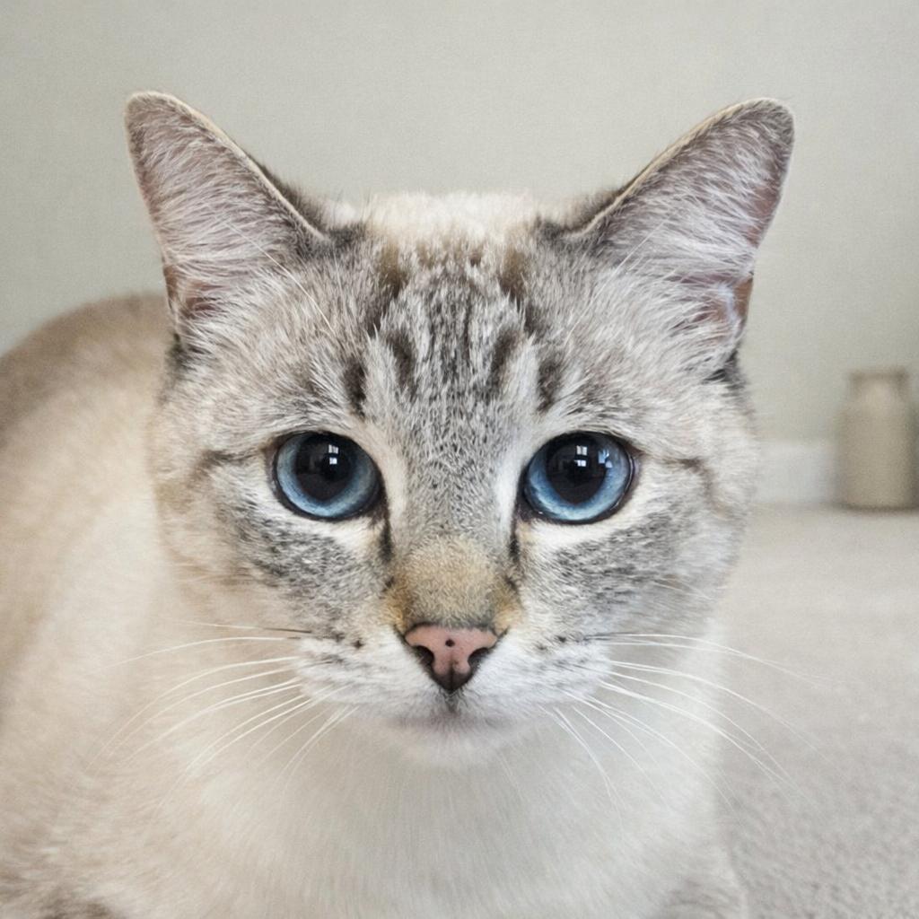 Misha – A True Treasure, Loving and Devoted, Adoptable, Adult Female Siamese & Tabby.