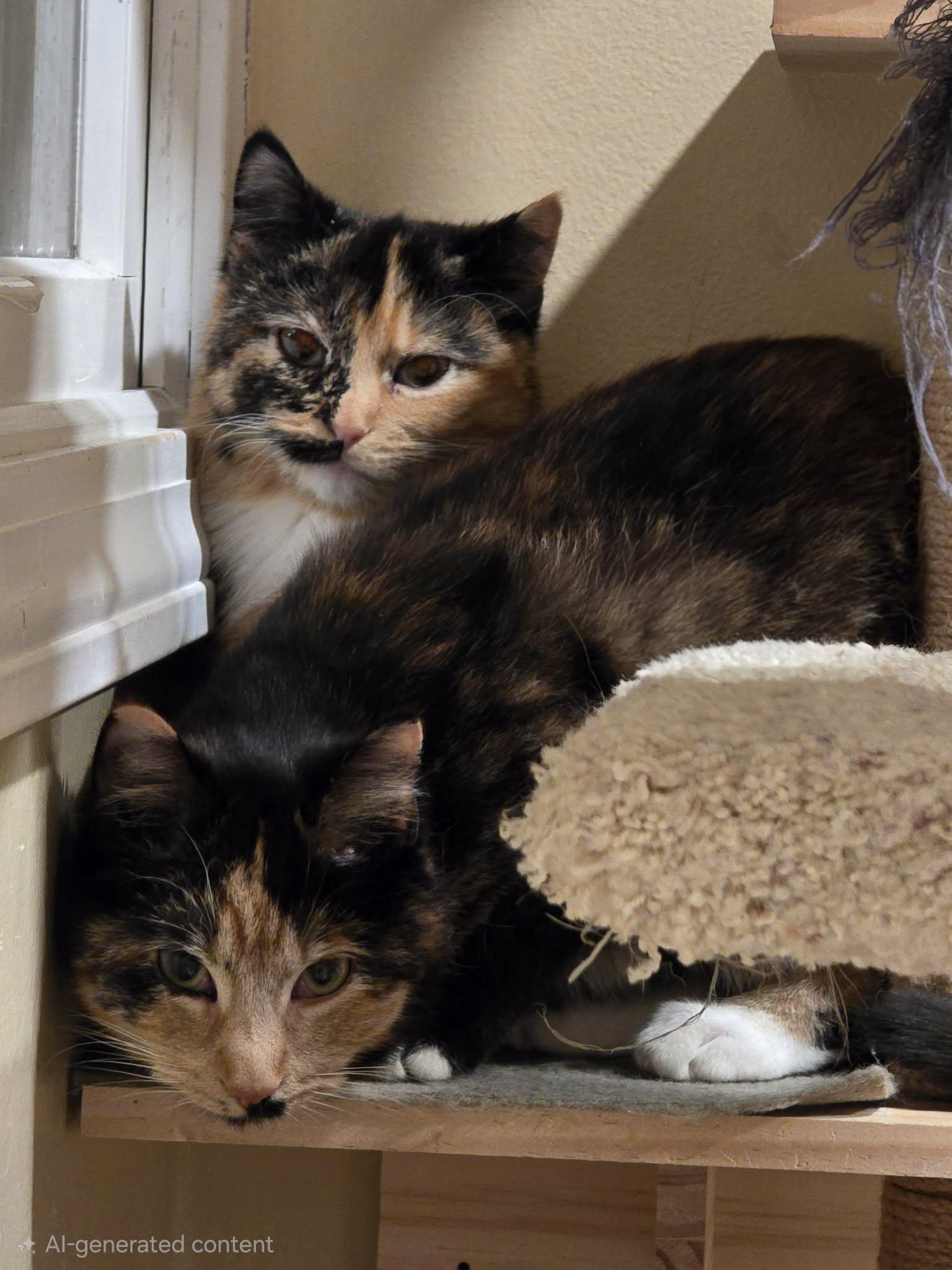 Lily & Marigold bonded spirit cats , an adopted Calico in Enfield, CT image 1/3