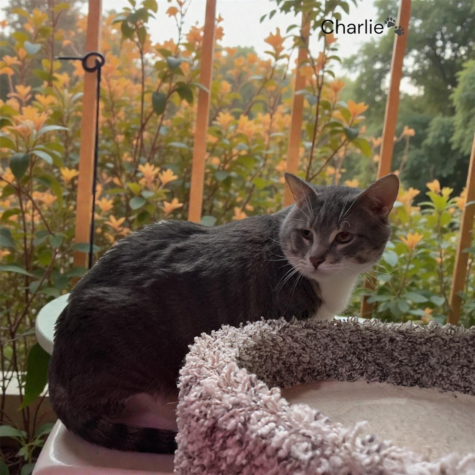 Enlarge Charlie, a Adoptable Domestic Short Hair in North Bergen, NJ image 1/2
