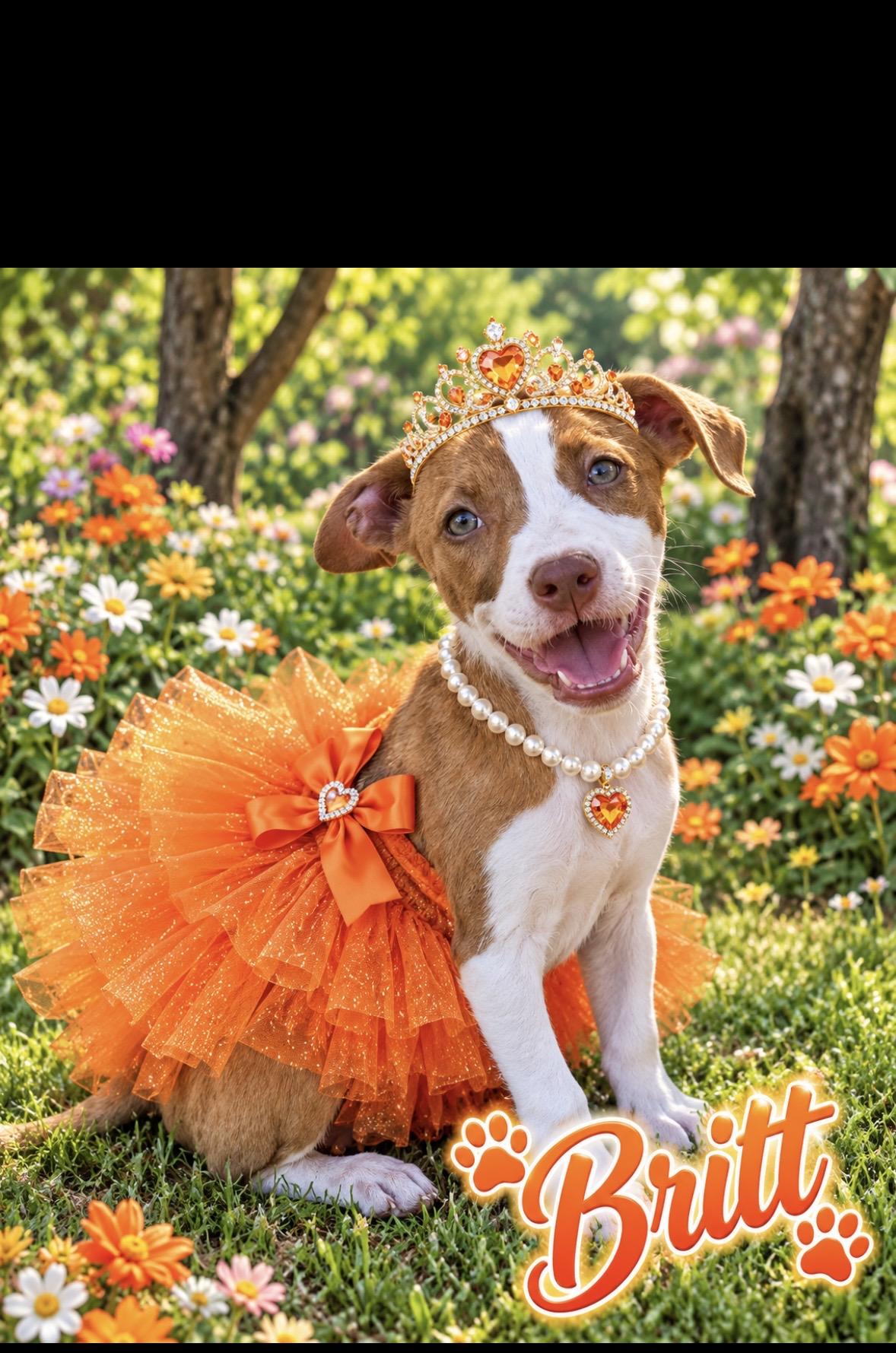Britt, Adopted, Puppy Female Pit Bull Terrier.