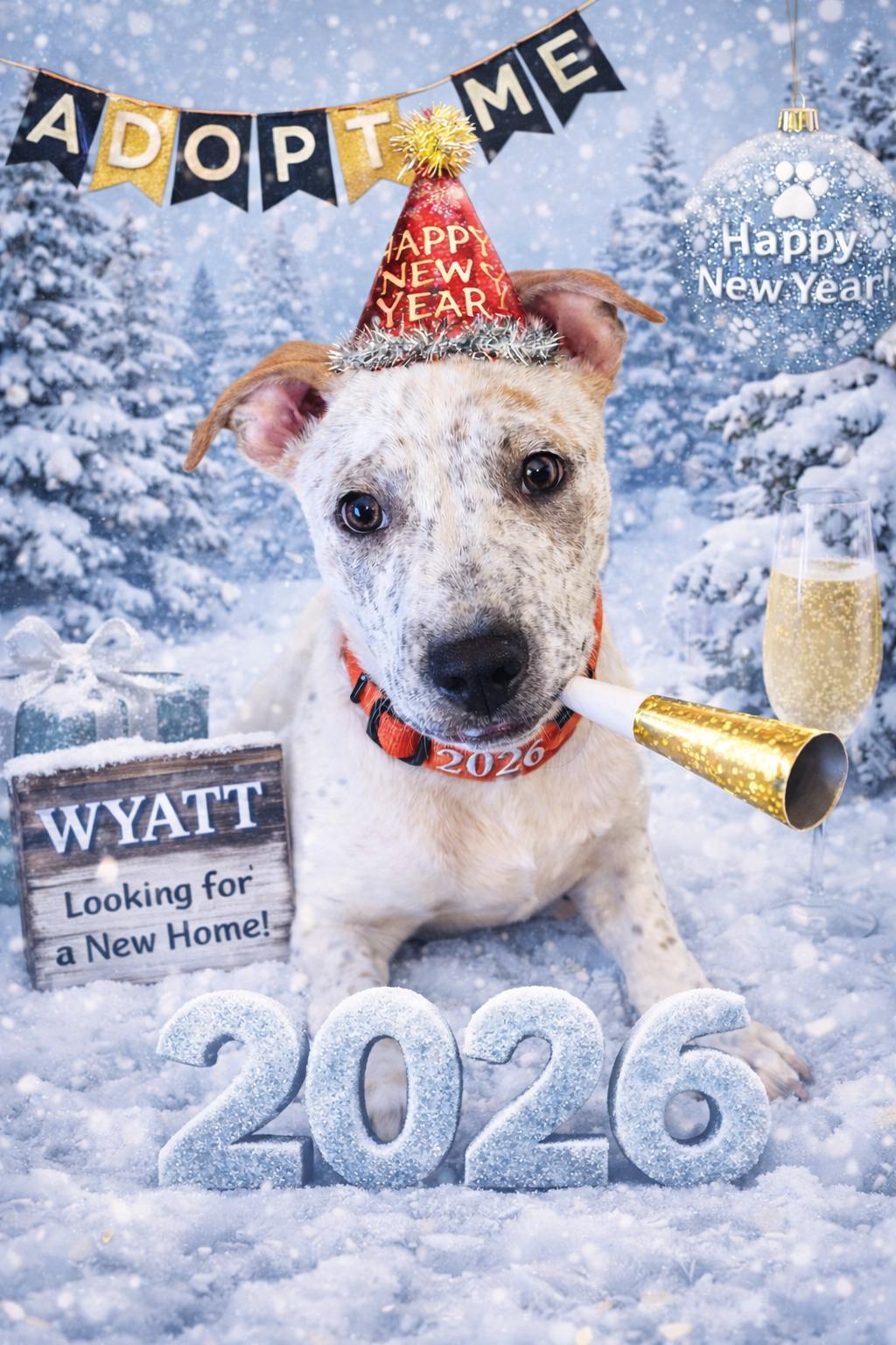 WYATT   $425, Adopted, Puppy Male Australian Cattle Dog / Blue Heeler.
