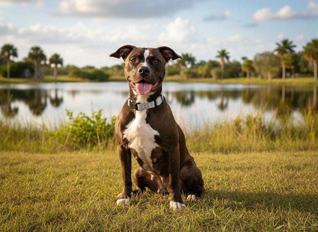 Enlarge THUNDER, a Adoptable Pit Bull Terrier in Tavares, FL image 1/1