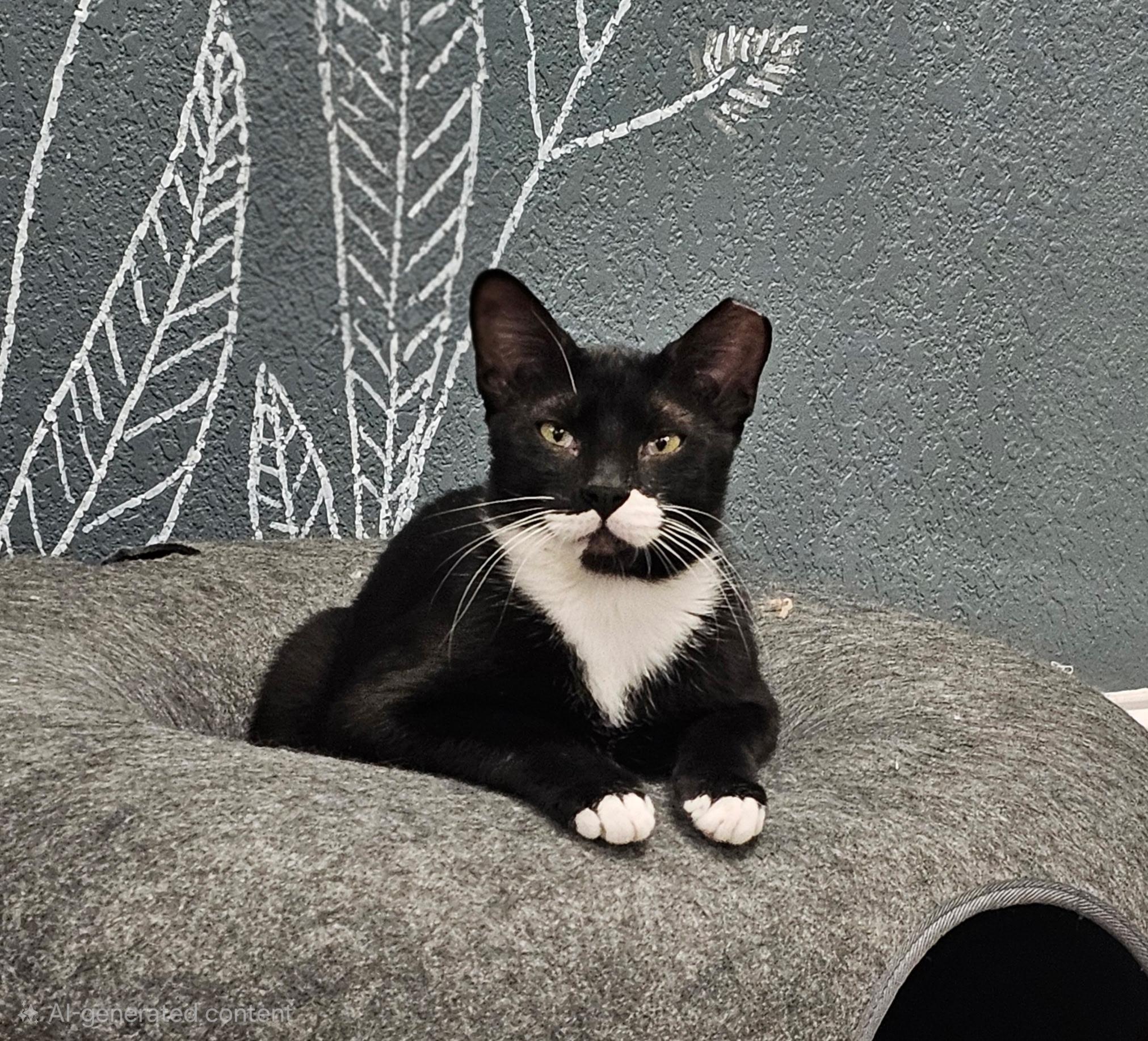 Bertram, ADOPTABLE, Young Male Domestic Short Hair.