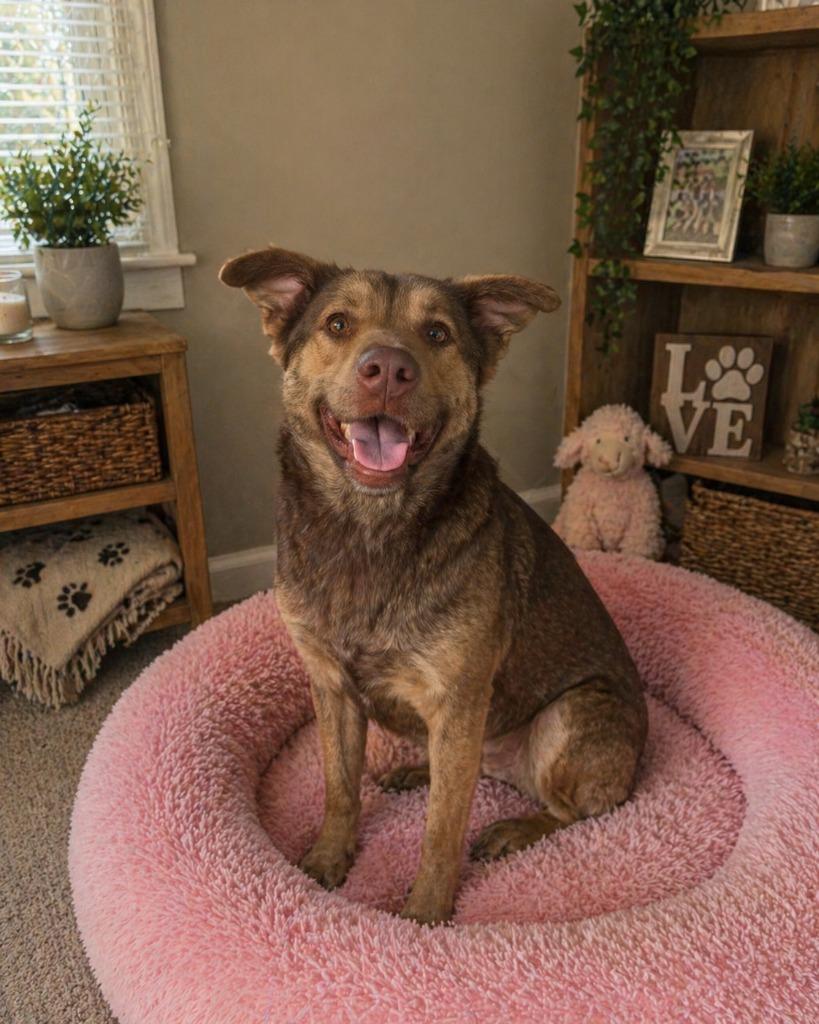 coconut, Adopted, Young Female German Shepherd Dog & Mixed Breed.