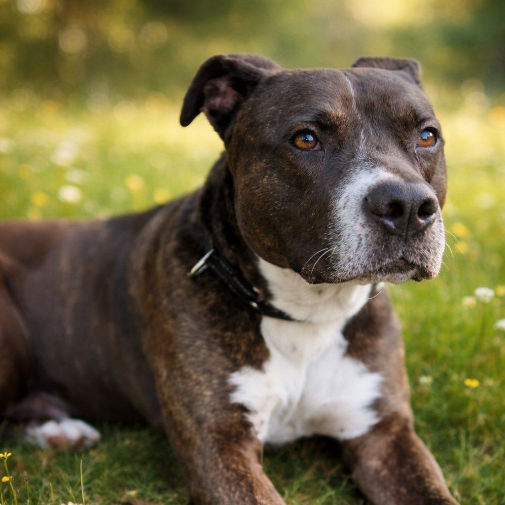 Atie, ADOPTABLE, Adult Male American Bulldog & Labrador Retriever.