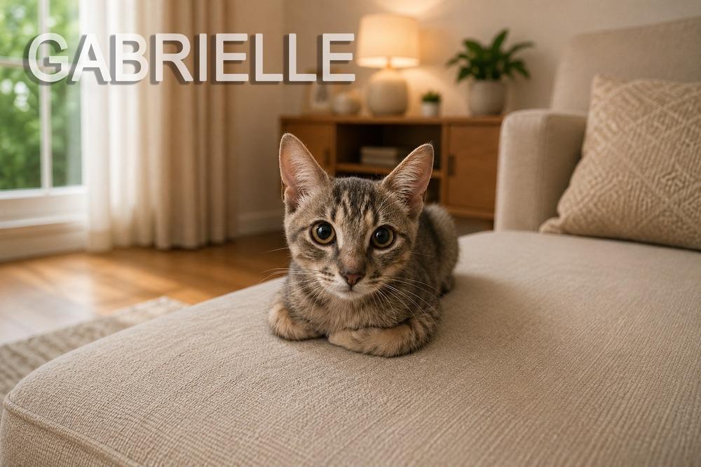 Gabrielle, Adoptable, Kitten Female Domestic Short Hair.