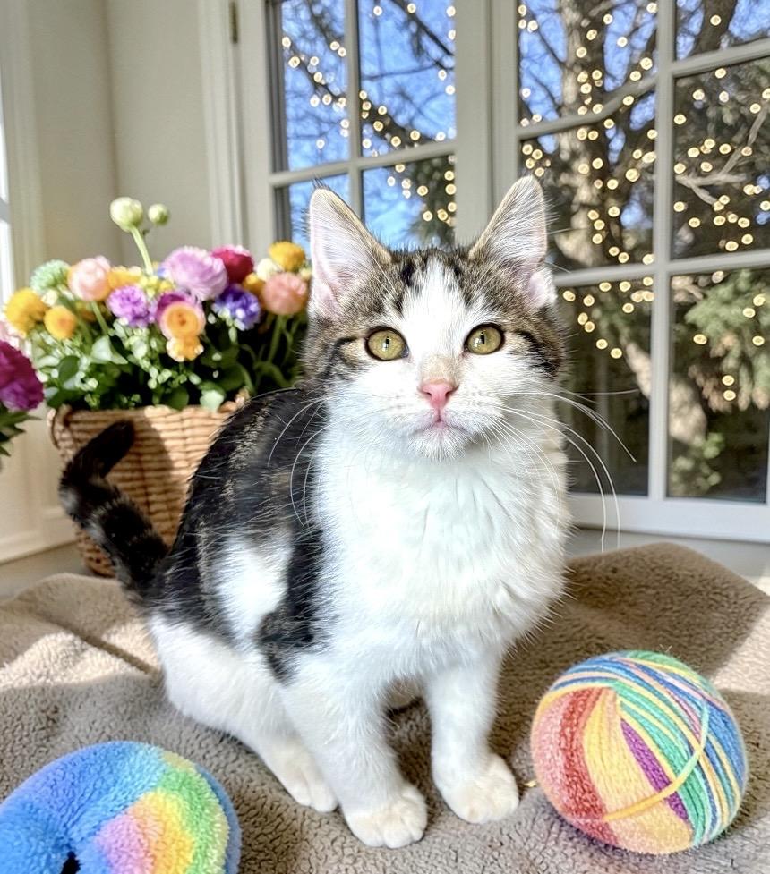 Enlarge Salsa - KITTEN, a Adoptable Domestic Short Hair in Perry, IA image 4/5