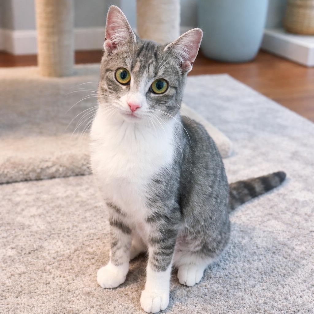 Chloe, ADOPTABLE, Kitten Female Tabby & Domestic Short Hair.