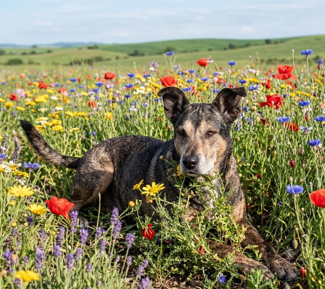 Rhea, ADOPTABLE, Senior Female Mixed Breed.