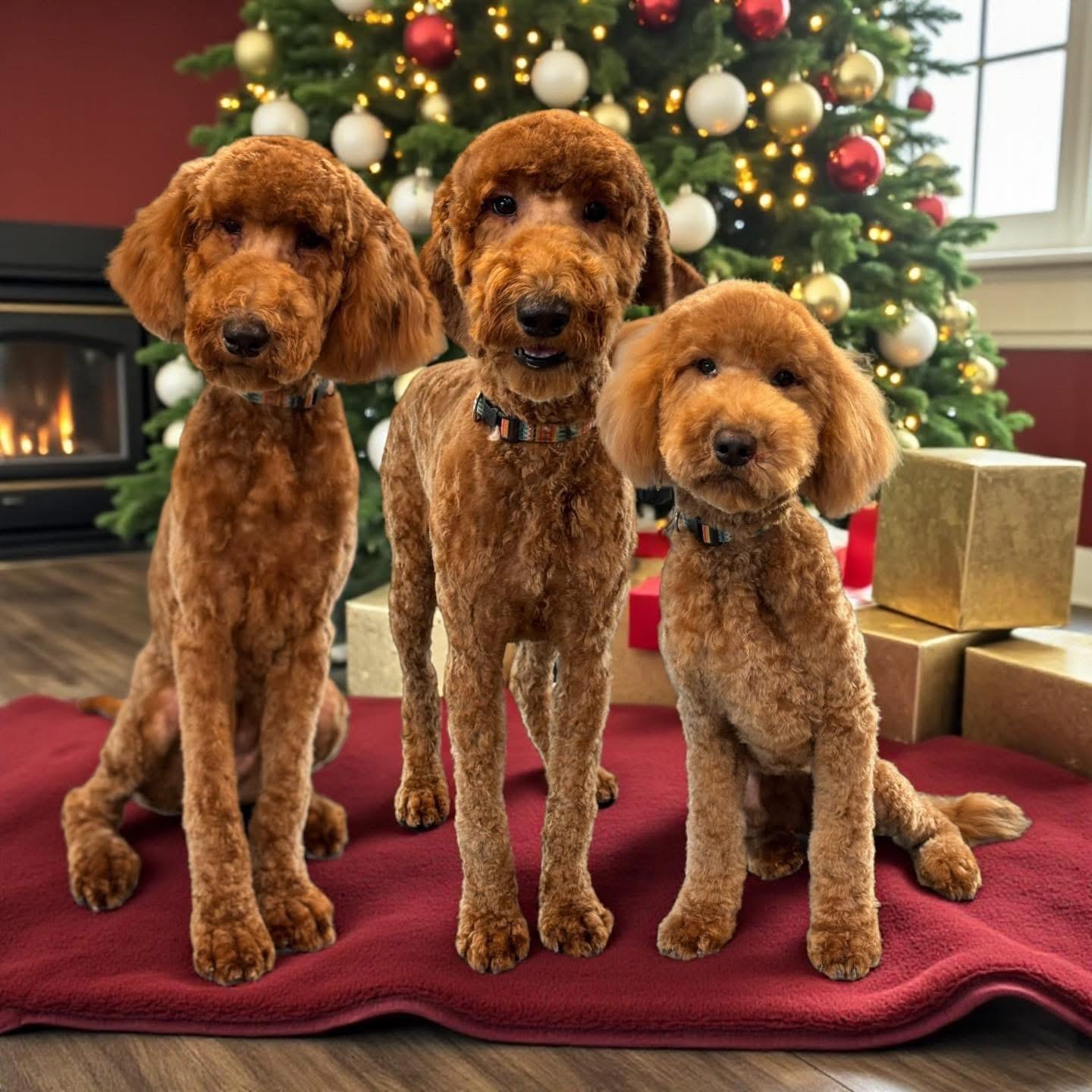 Moana, adopted, Young Female Goldendoodle.