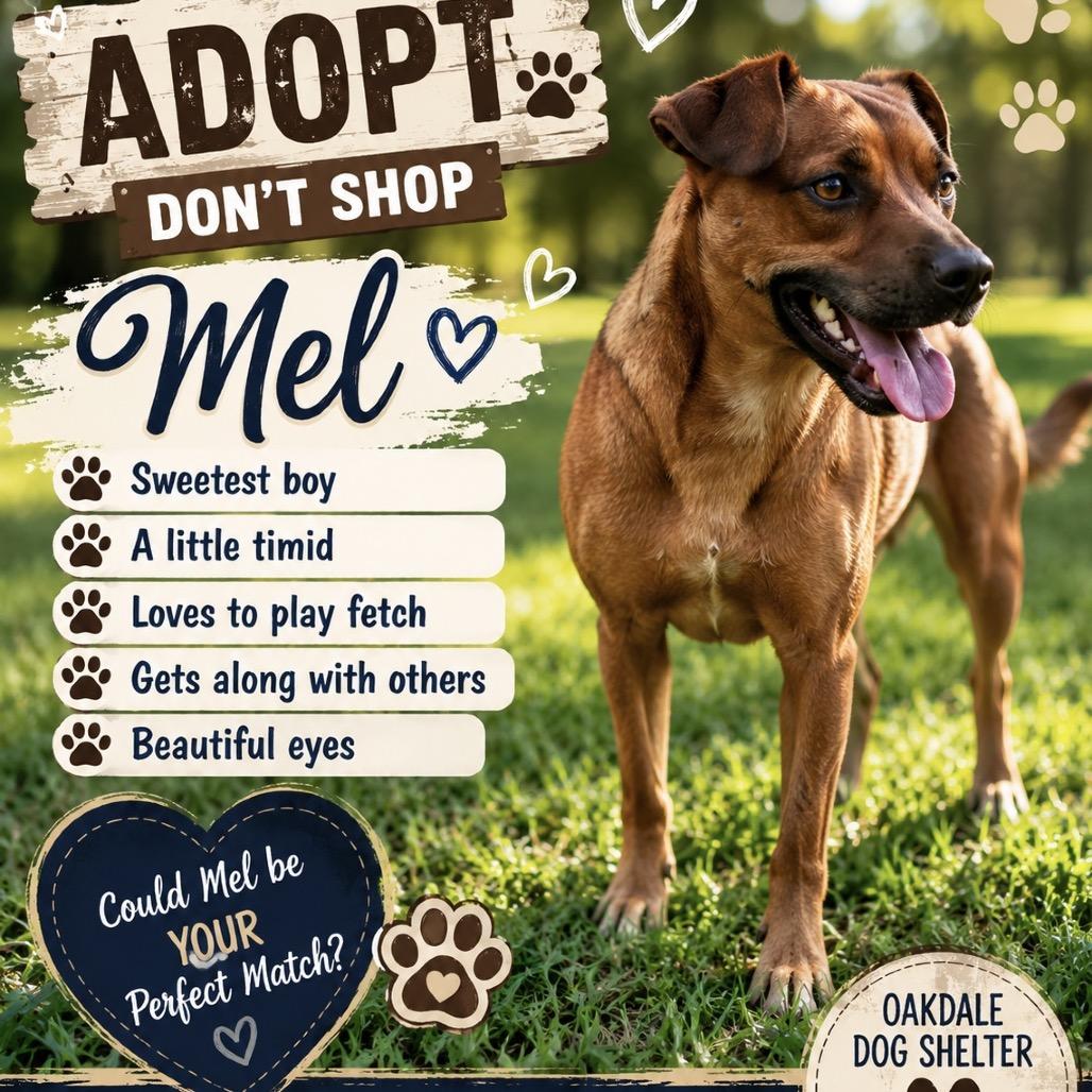 Enlarge Mel, a Adoptable mixed breed in Oakdale, LA image 4/4