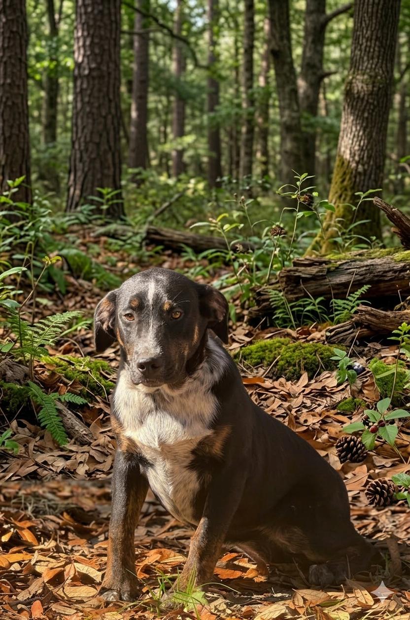 Travis Tritt, ADOPTABLE, Young Male Golden Retriever & Australian Cattle Dog / Blue Heeler.