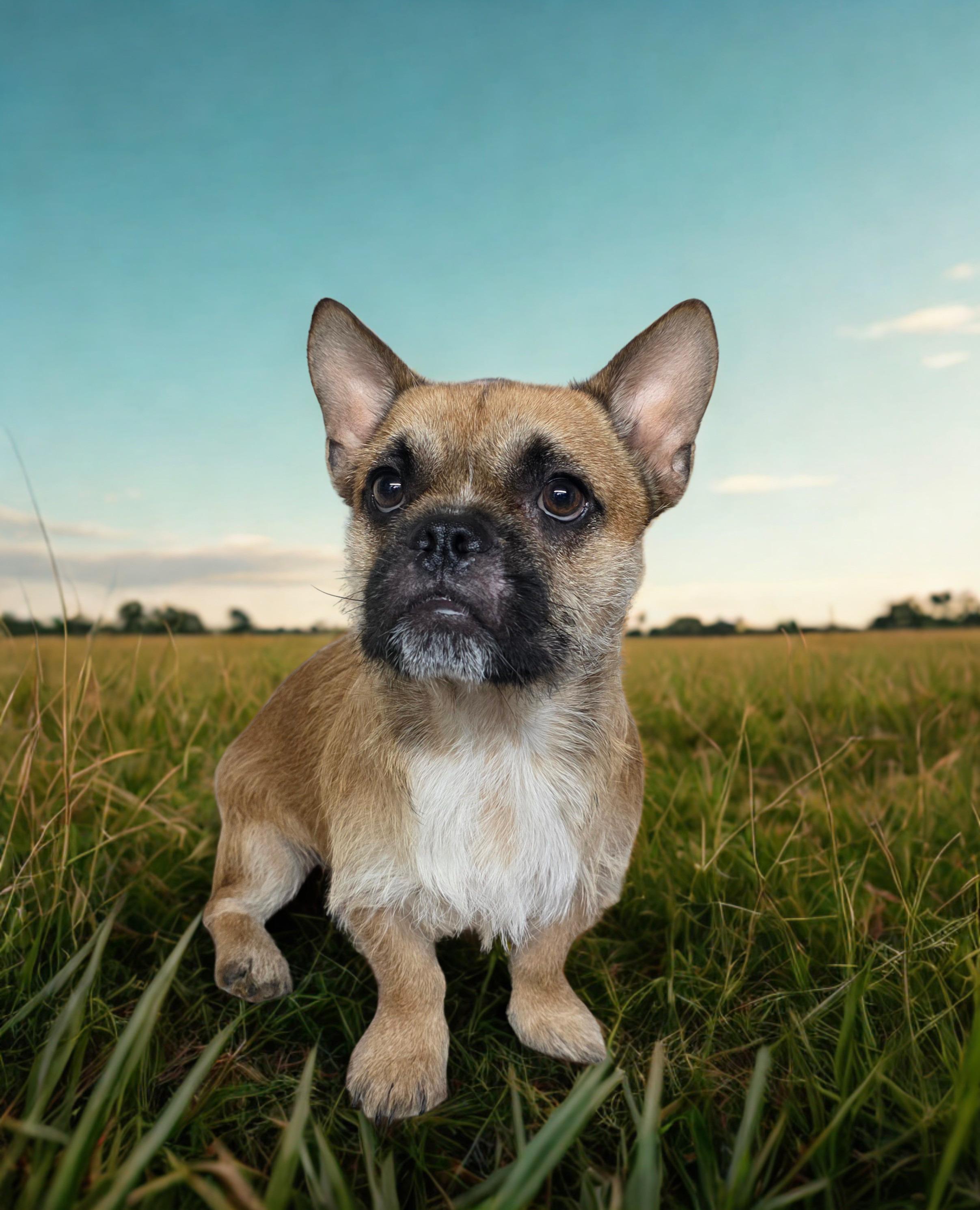 Cisco, ADOPTABLE, Adult Male French Bulldog & Corgi.
