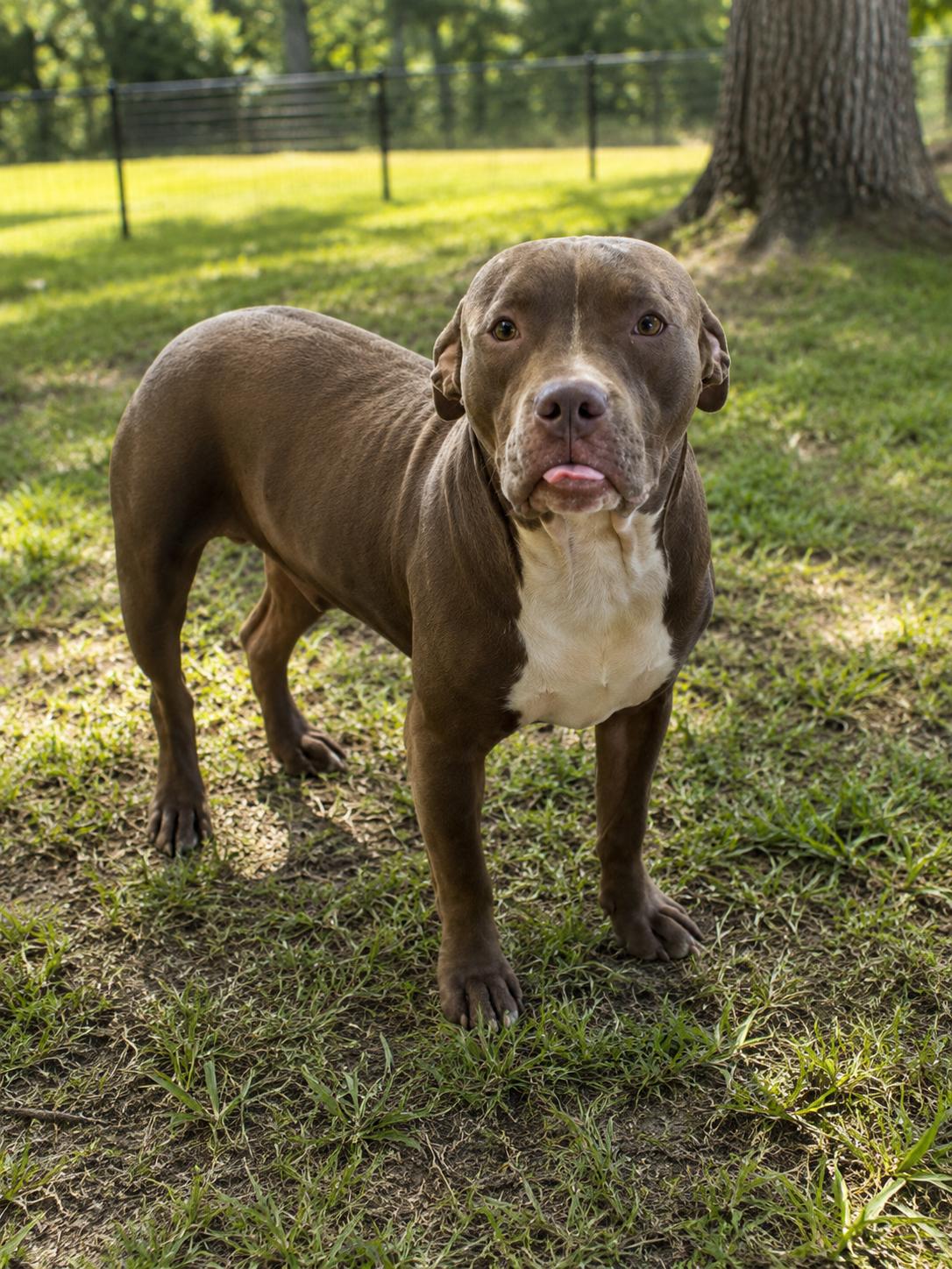 Curly, Adoptable, Puppy Male Pit Bull Terrier.