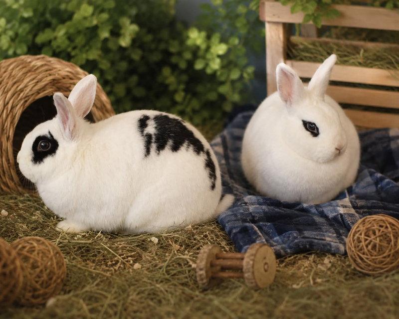 Frank and Red ⭐️, Adoptable, Adult Male English Spot & Holland Lop.