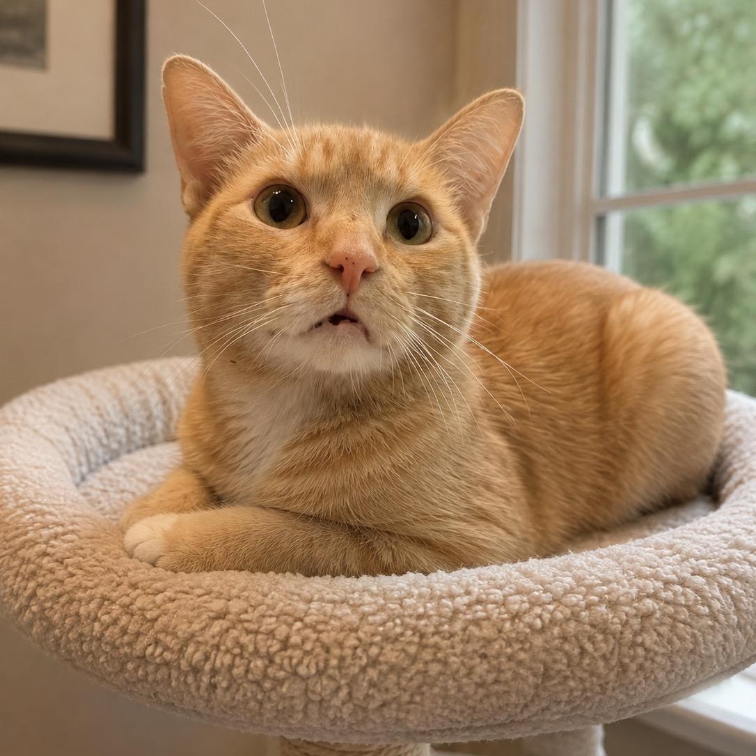 George, ADOPTABLE, Young Male American Shorthair.