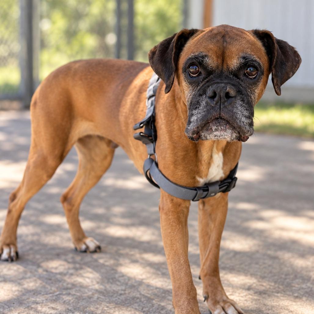 Bella, Adoptable, Senior Female Boxer.
