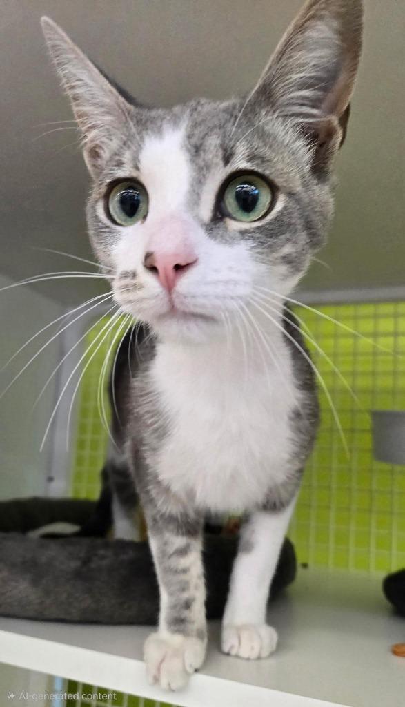 Mr. Whiskers, Adoptable, Young Male Domestic Short Hair.