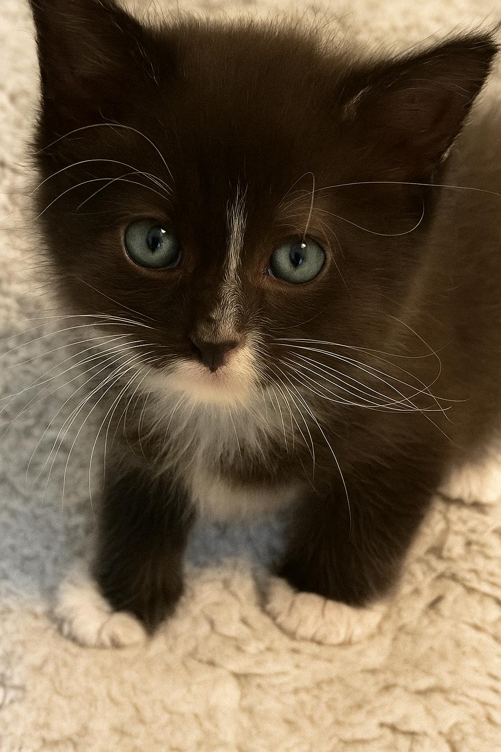 Boots, Adoptable, Kitten Male Domestic Long Hair.
